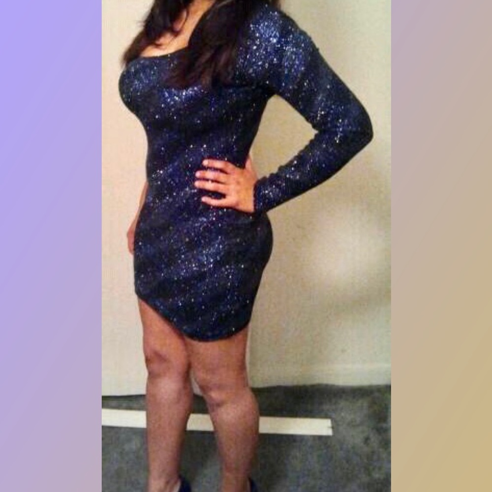 Marciano by Guess midnight blue mini dress